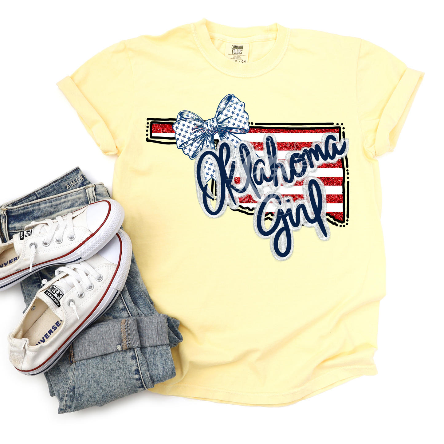 Oklahoma Girl- Patriotic State-PNG