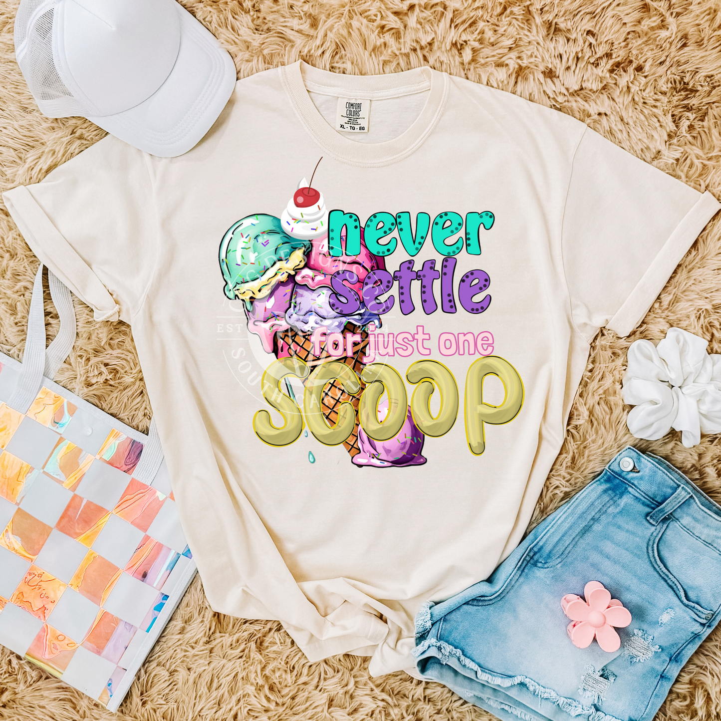 Never Settle For Just One Scoop- PNG