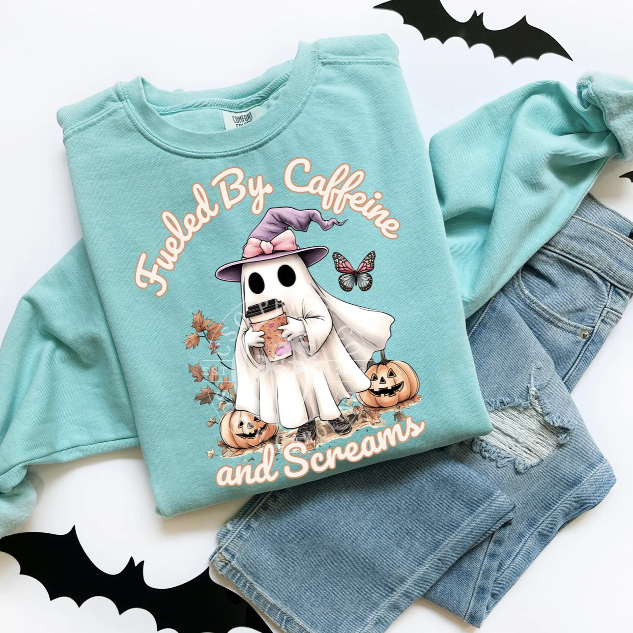 Fueled By Caffeine & Screams- DTF Png File