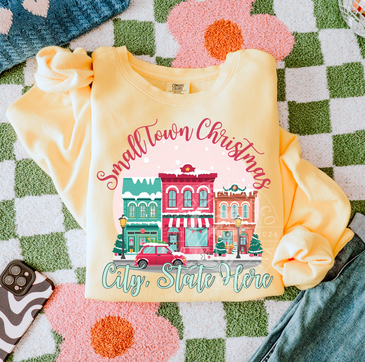 CUSTOM-Preppy Small Town Christmas