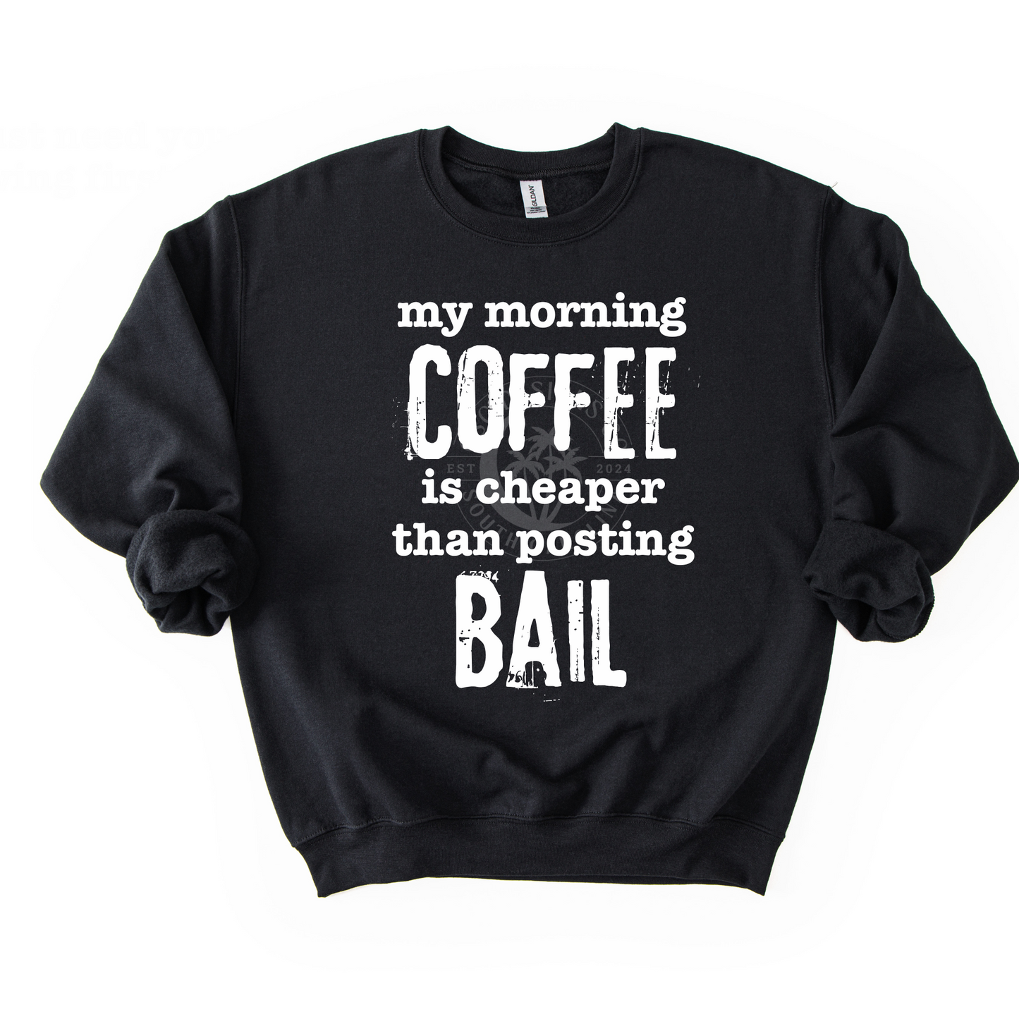 Coffee Cheaper Than Bail- PNG