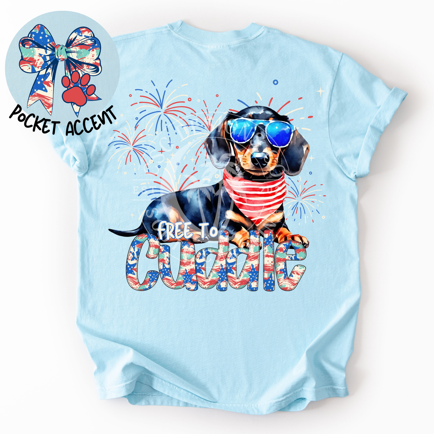 Dachshund Patriotic Dog-PNG