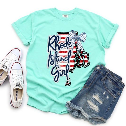 Rhode Island Girl- Patriotic State-PNG