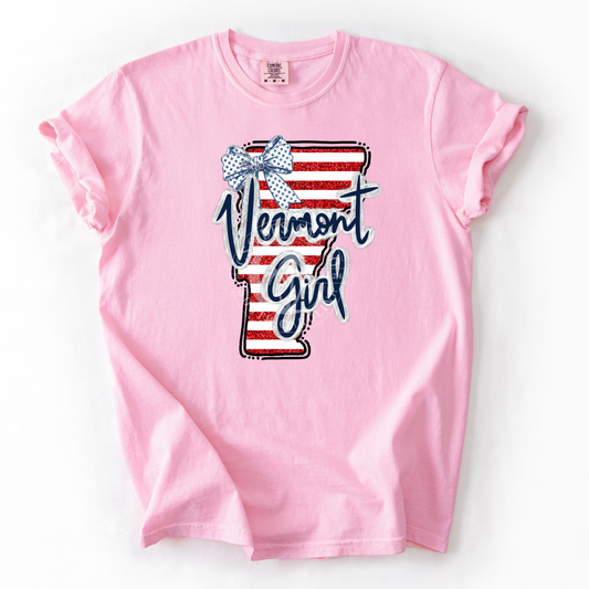 Vermont Girl- Patriotic State-PNG
