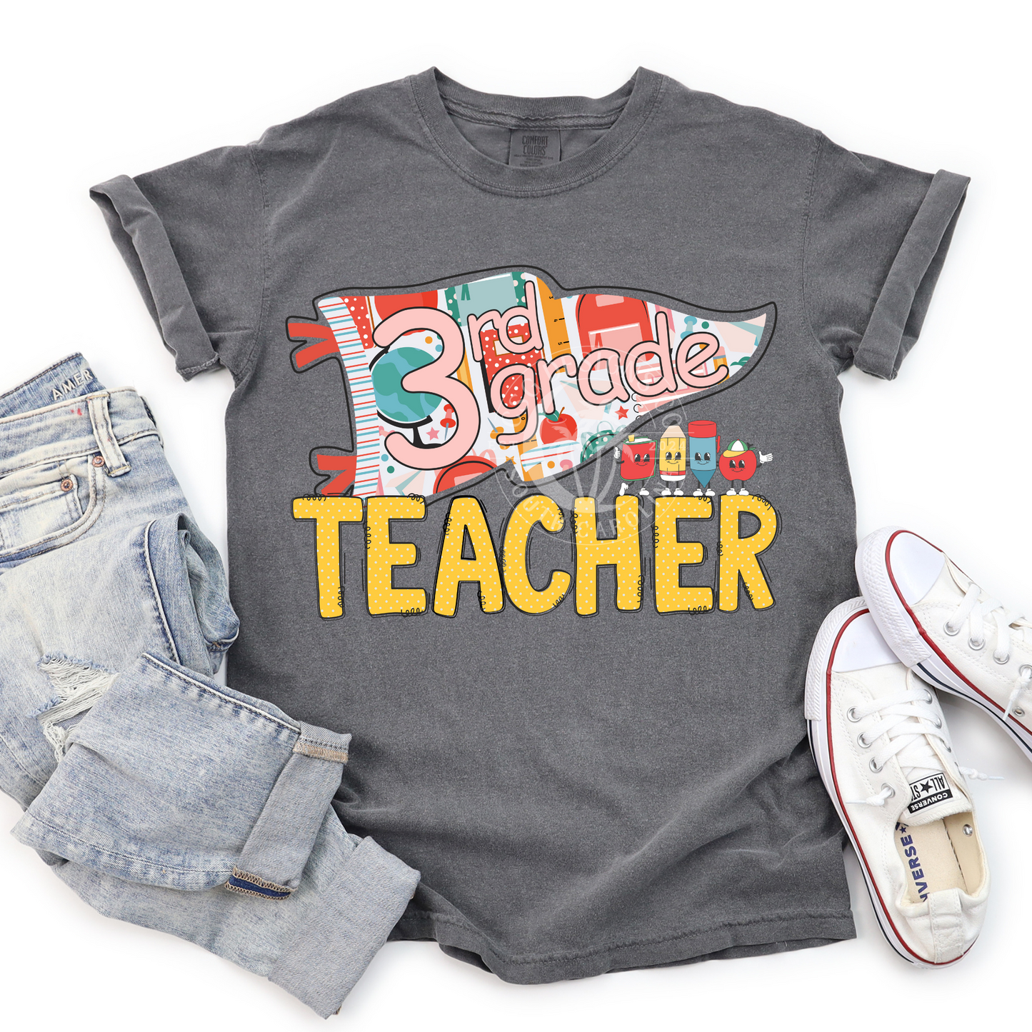 3rd Grade Teacher-Flag- PNG