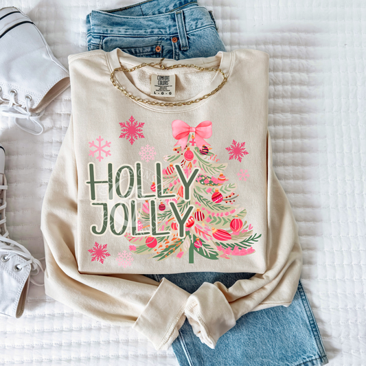 Holly Jolly Preppy Trees-PNG