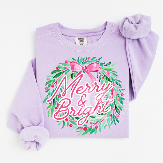 Merry Bright Wreath-PNG