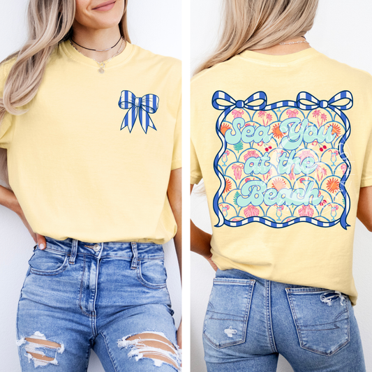 Sea You At The Beach- Pocket Included- PNG