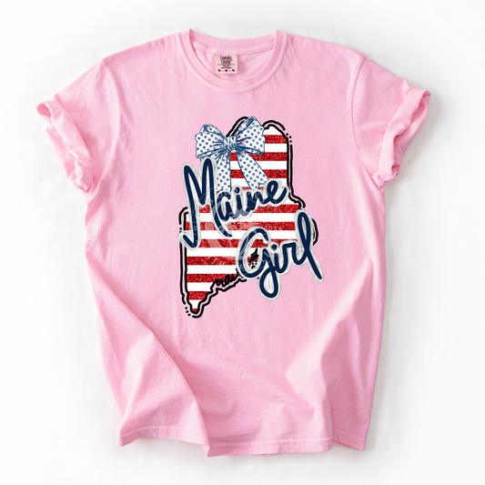 Maine Girl- Patriotic State- PNG