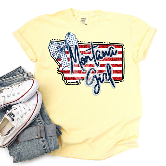 Montana Girl- Patriotic State-PNG