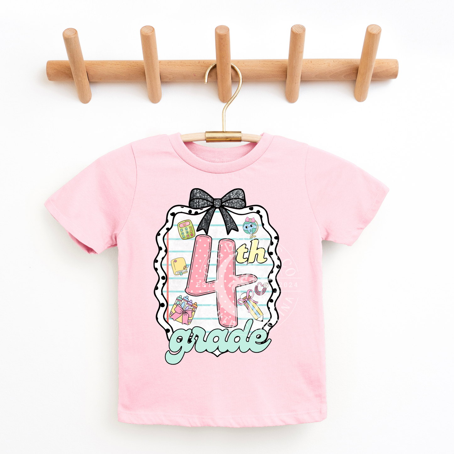 4th Grade Coquette Frame-PNG