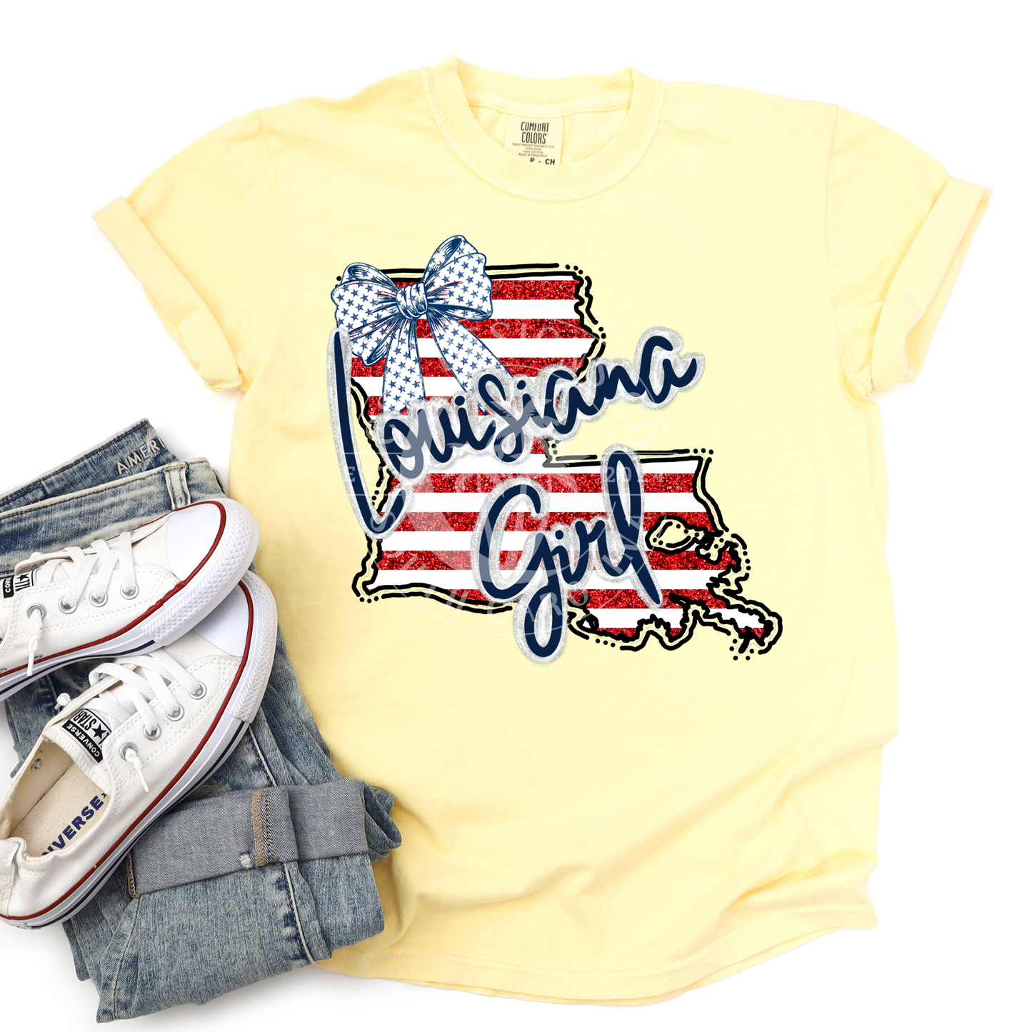 Louisiana Girl- Patriotic State-PNG