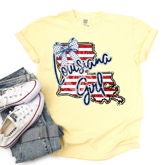 Louisiana Girl- Patriotic State-PNG