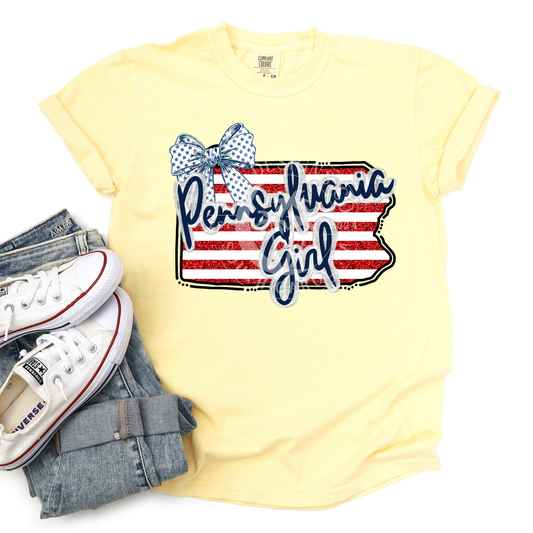 Pennsylvania Girl- Patriotic State-PNG