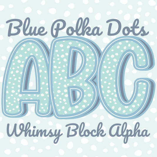 Blue Polka Dot Alpha