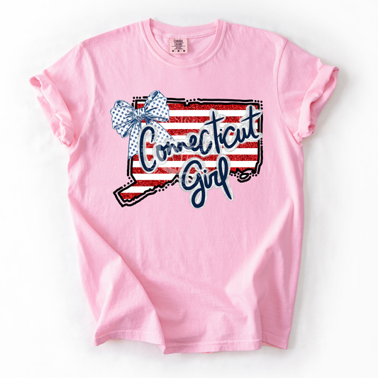 Connecticut Girl- Patriotic State-PNG