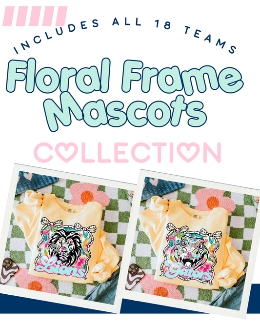Floral Frame Mascots-BUNDLE