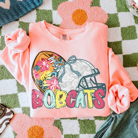 Bobcats-Floral Football Mascot