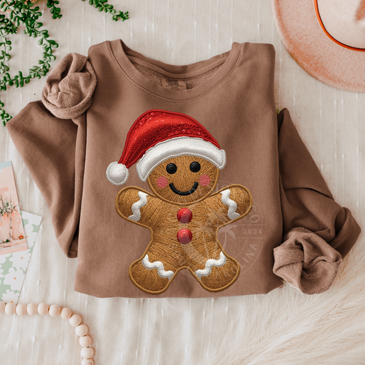 Boy Gingerbread Man- Yarn- PNG