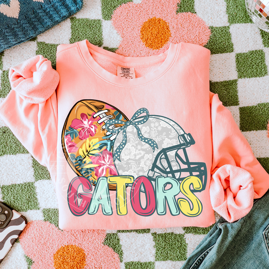 Gators-Floral Football Mascot