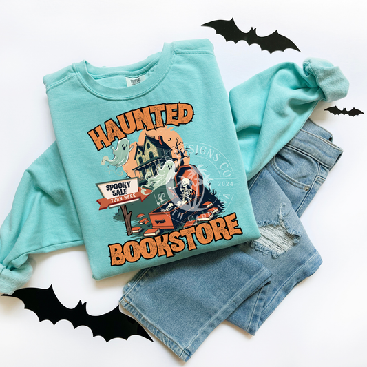Retro Haunted Bookstore-PNG