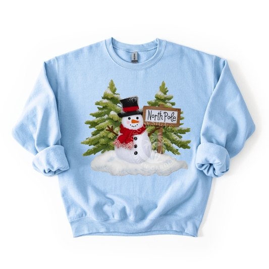 North Pole Snowman-PNG
