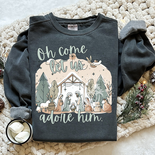 Oh Come Let Us Adore Him- PNG
