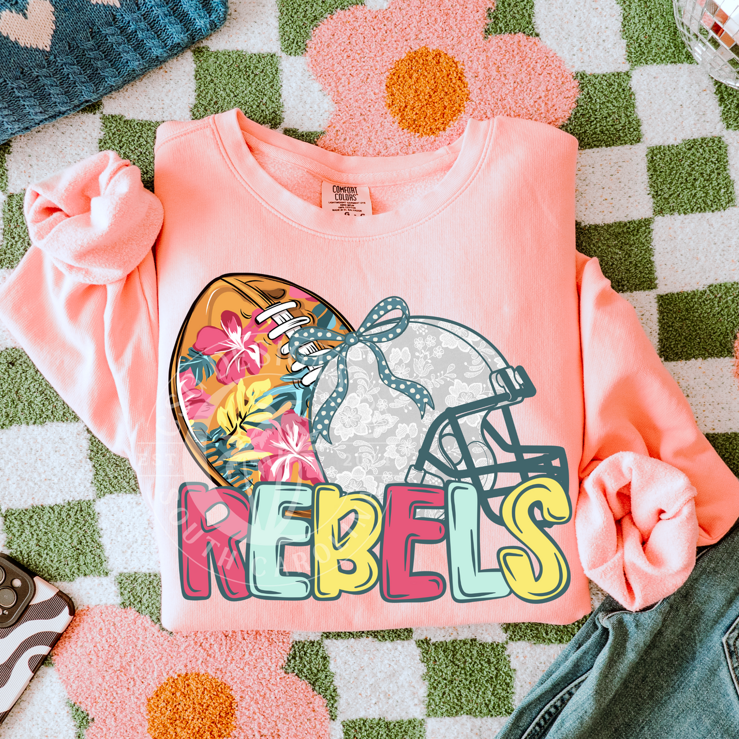 Rebels-Floral Football Mascot
