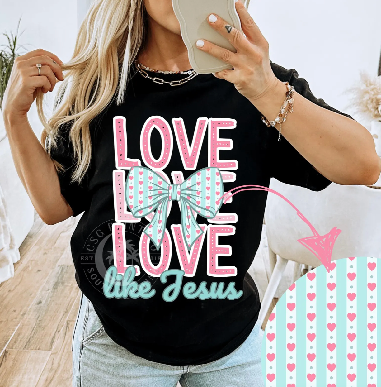 Love Like Jesus- DTF Png File