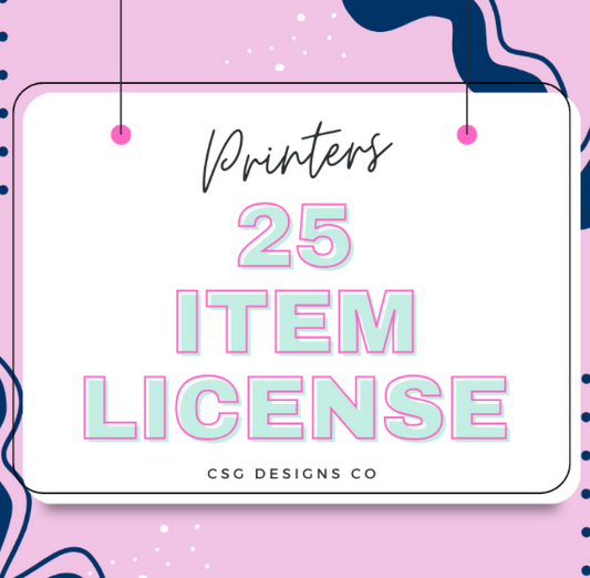 25 Item License