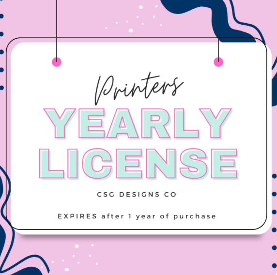 YEARLY Print License