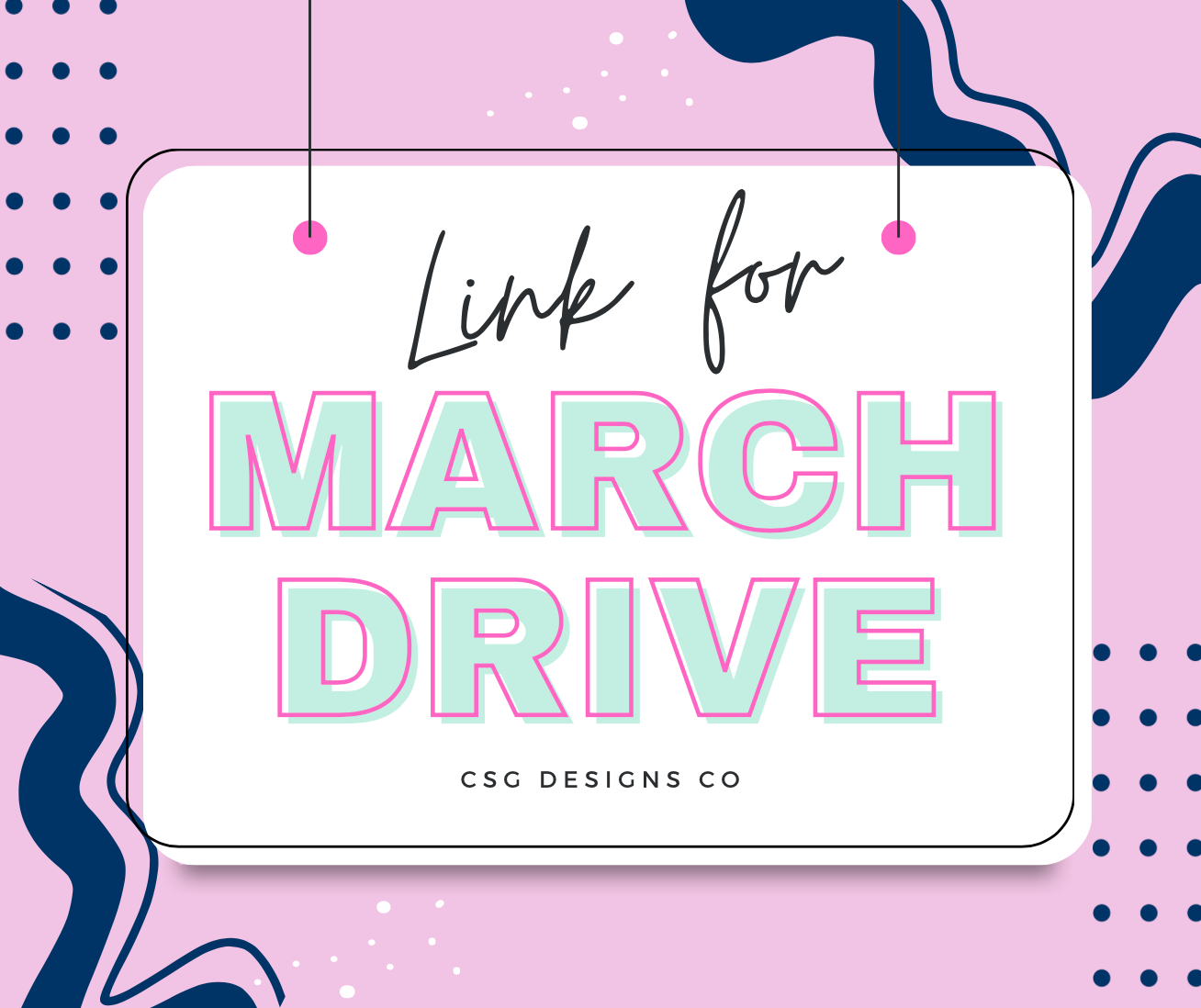 MARCH 2025 DRIVE