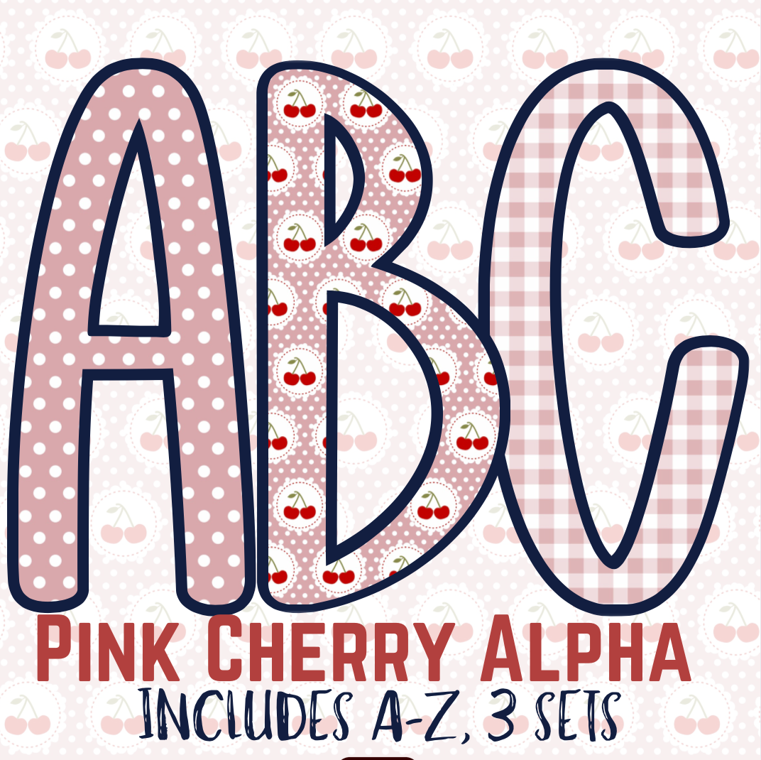 Pink Cherries Alpha Set