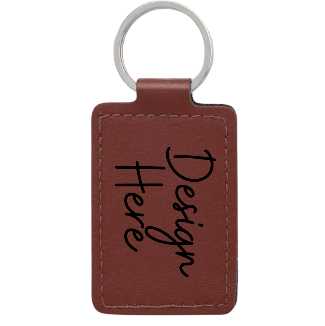 Faux Leather Keychains