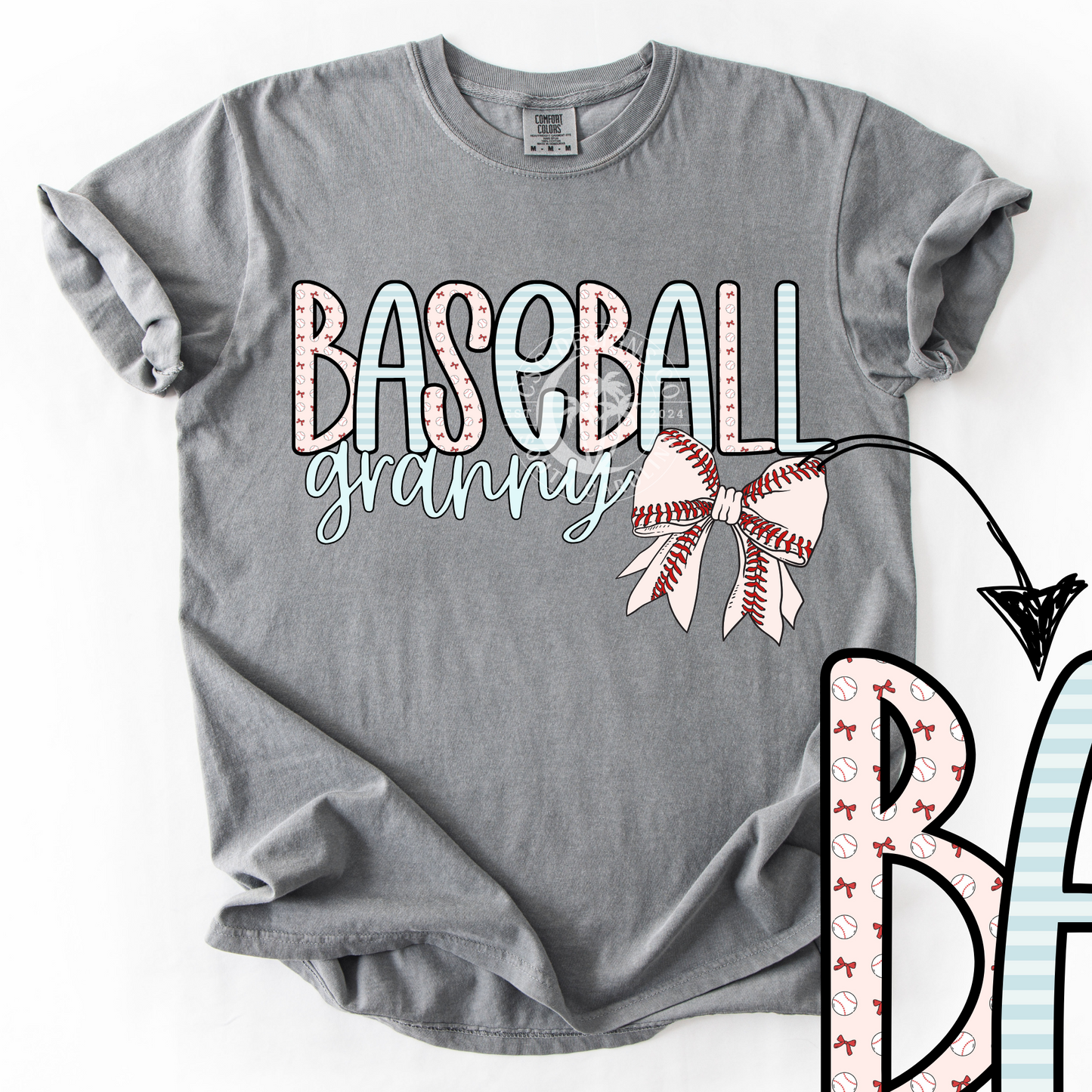 Baseball Granny Pastel-PNG