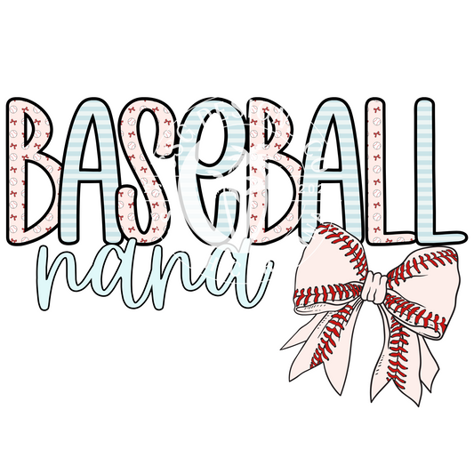 Baseball Nana Pastel-PNG