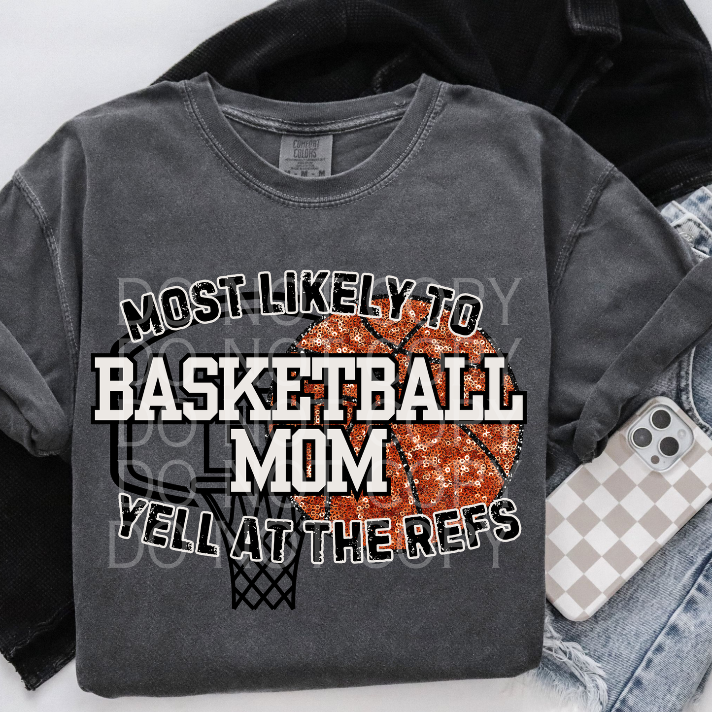 Basketball Mom- Yell At Refs- DTF Png File