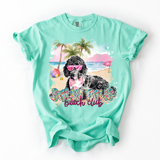 Black Doodle Salty Paws-PNG