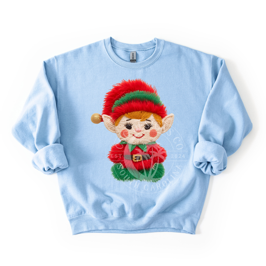 Boy Elf Sitting- PNG