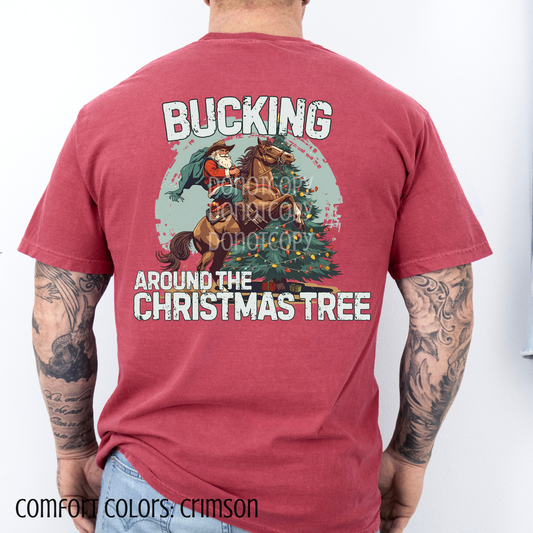 Bucking Around The Christmas Tree-PNG