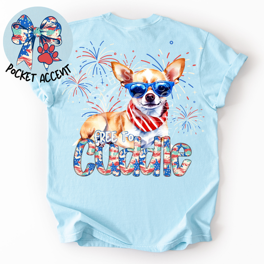 Chihuahua Patriotic Dog-PNG