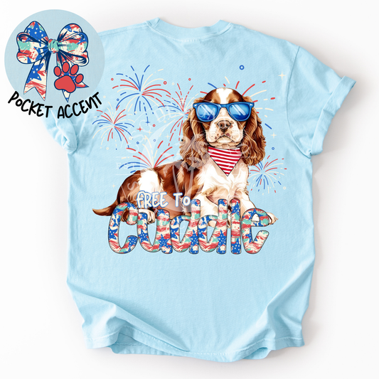 Cocker Spaniel Patriotic Dog-PNG