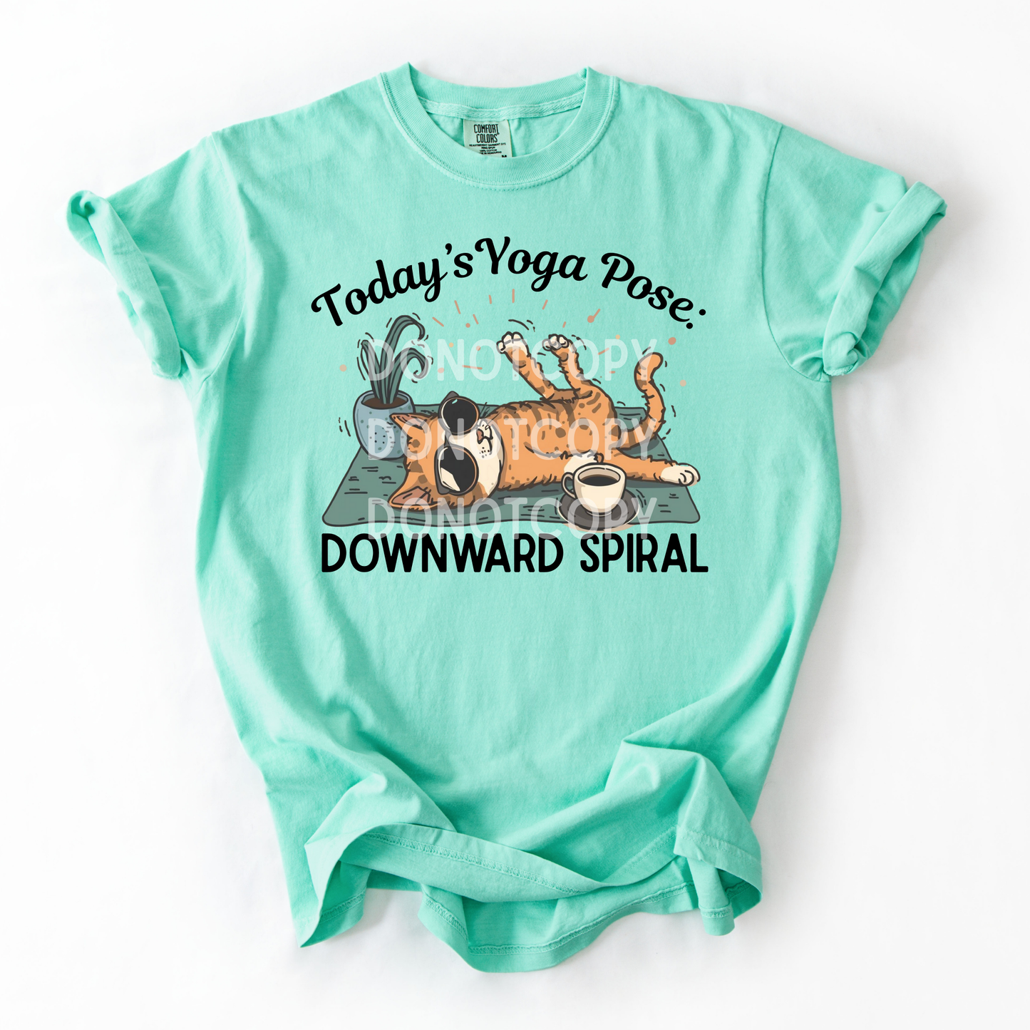 Today's Yoga Pose: Downward Spiral- PNG