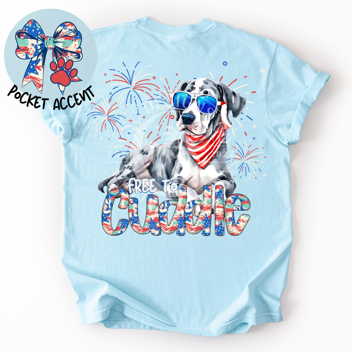 Great Dane Patriotic Dog-PNG