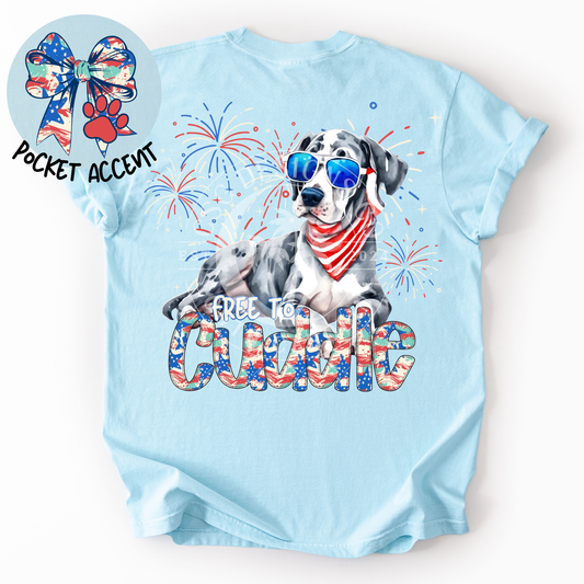 Great Dane Patriotic Dog-PNG