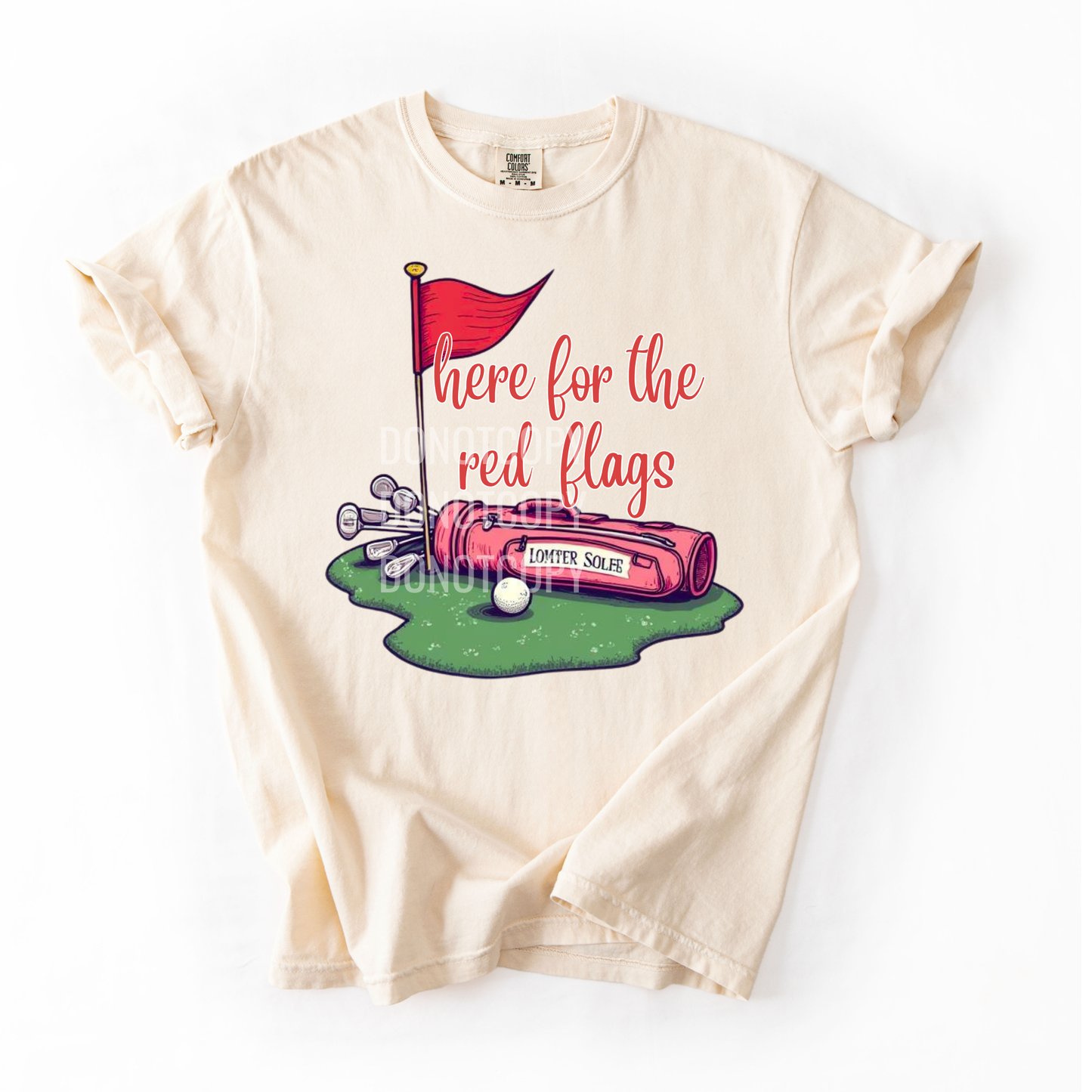 Here For The Red Flags- PNG