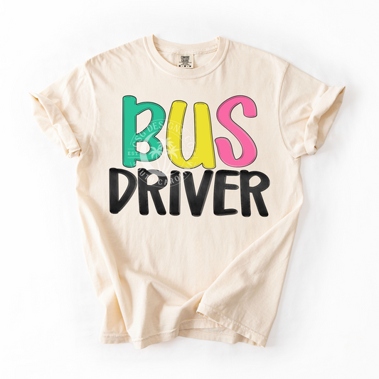 BUS DRIVER- NEON- PNG