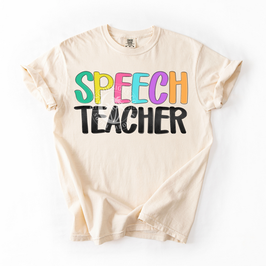 SPEECH TEACHER- NEON- PNG