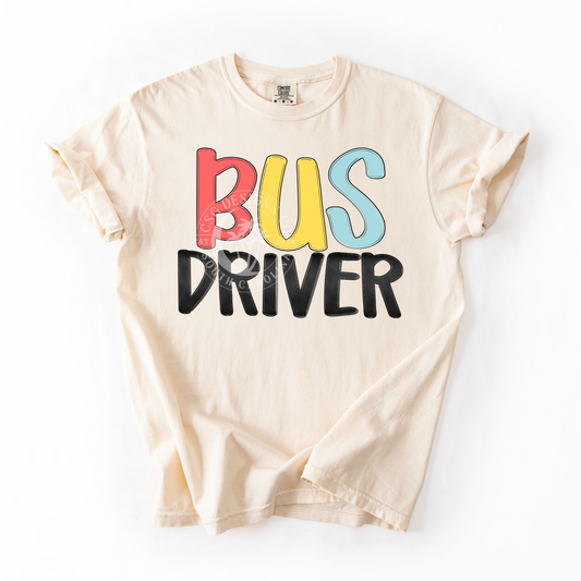BUS DRIVER- RETRO-PNG