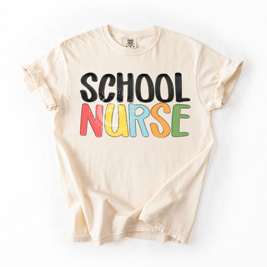 SCHOOL NURSE- RETRO- PNG